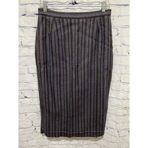 Twiggy Paris Wool Striped Skirt Vintage Small